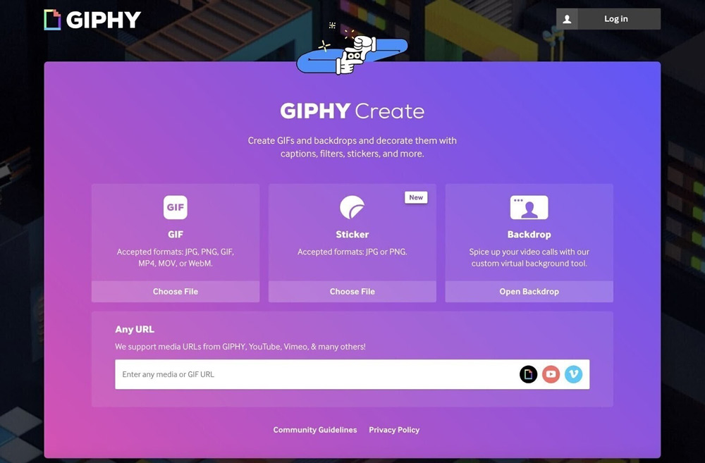 سایت giphy برای تولید محتوای تصویری